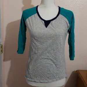 Baseball style tee